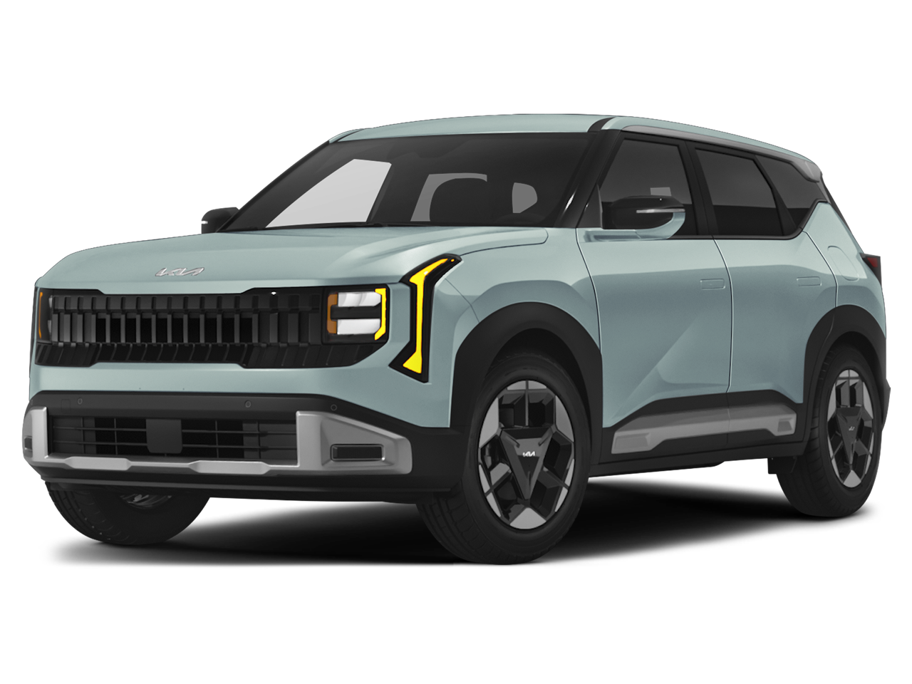 2027 Kia Seltos EX in Iceberg Green — front three-quarter view