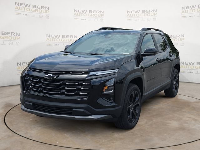 2026 Chevrolet Equinox LT in Mosaic Black Metallic — front three-quarter view