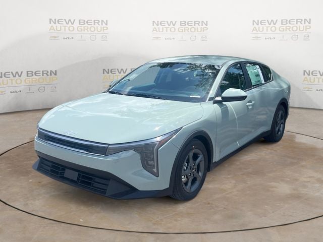 2026 Kia K4 LXS in Morning Haze — front three-quarter view