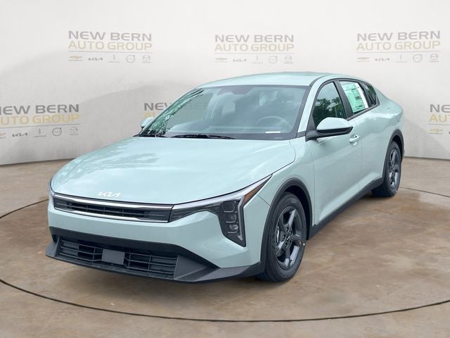 2026 Kia K4 LXS in Morning Haze — front three-quarter view