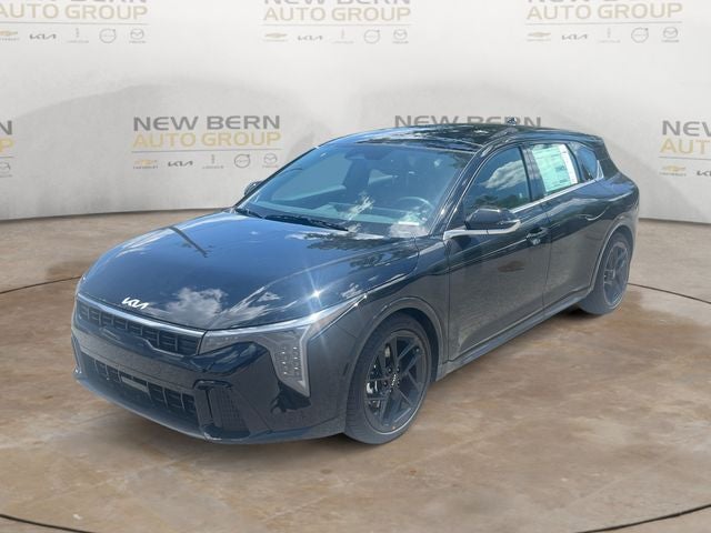 2026 Kia K4 GT-Line Turbo in Aurora Black Pearl — front three-quarter view