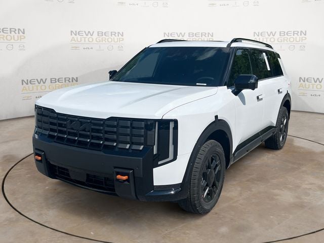 2027 Kia Telluride X-Pro SX in Glacial White Pearl — front three-quarter view