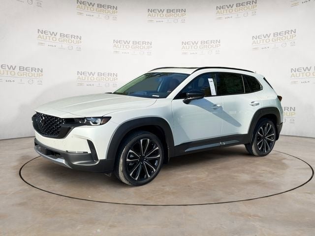 2026 Mazda Mazda CX-50 2.5 Turbo Premium Plus AWD in Wind Chill Pearl — front three-quarter view