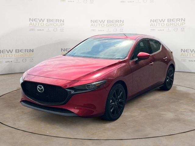 2026 Mazda Mazda3 Hatchback 2.5 S Premium in Soul Red Crystal Metallic — front three-quarter view