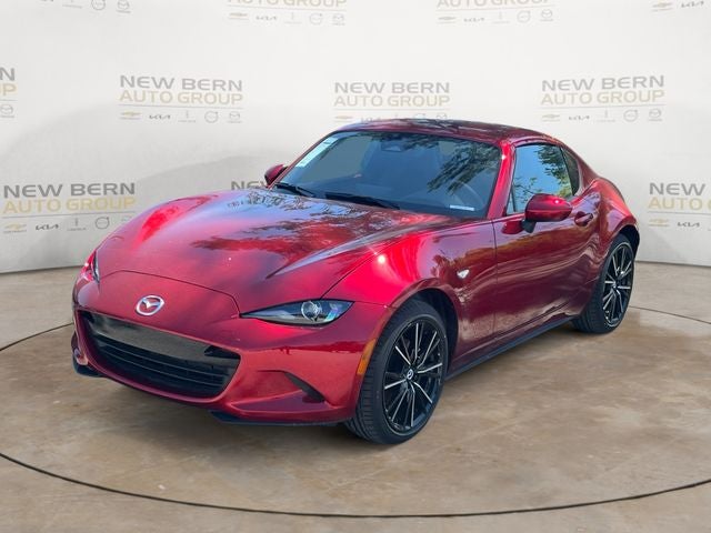 2026 Mazda Mazda MX-5 Miata RF Grand Touring in Soul Red Crystal Metallic — front three-quarter view