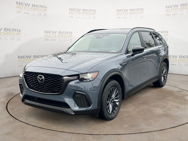 2026 Mazda Mazda CX-70 Plug-In Hybrid SC Plus AWD in Polymetal Gray Metallic — front three-quarter view