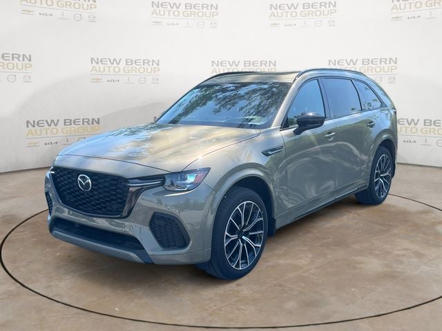 2026 Mazda Mazda CX-70 3.3 Turbo S Premium AWD in Zircon Sand Metallic — front three-quarter view