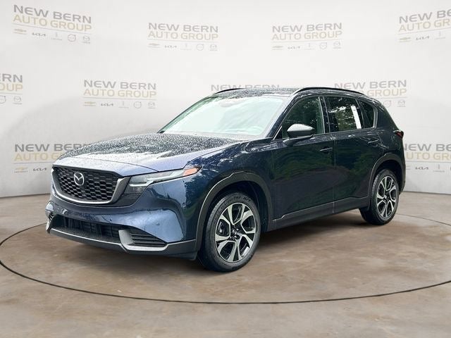 2026 Mazda Mazda CX-5 2.5 S Preferred AWD in Navy Blue Mica — front three-quarter view