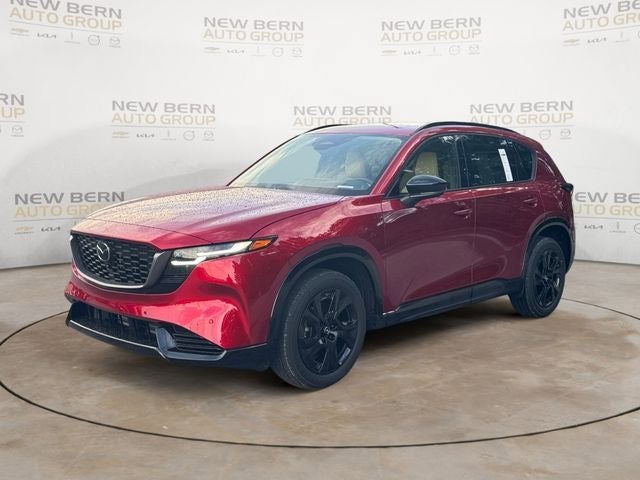 2026 Mazda Mazda CX-5 2.5 S Premium Plus AWD in Soul Red Crystal Metallic — front three-quarter view