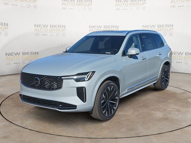2026 Volvo XC90 B6 Plus 7-Seater in Gray Metallic — front three-quarter view