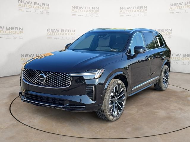2026 Volvo XC90 B5 Plus in Onyx Black Metallic — front three-quarter view