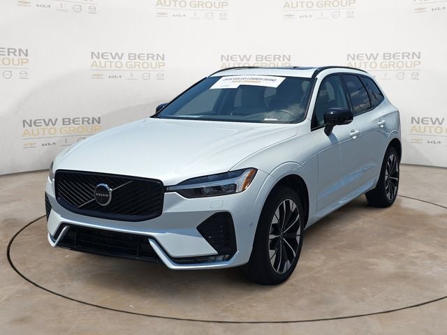2026 Volvo XC60 B5 Plus in Crystal White — front three-quarter view