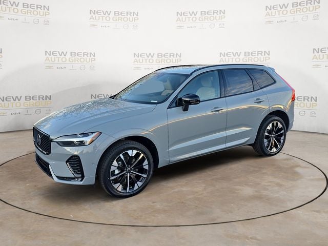 2026 Volvo XC60 B5 Plus in Gray Metallic — front three-quarter view