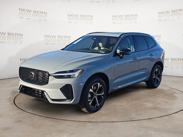 2026 Volvo XC60 B5 Core in Gray Metallic — front three-quarter view